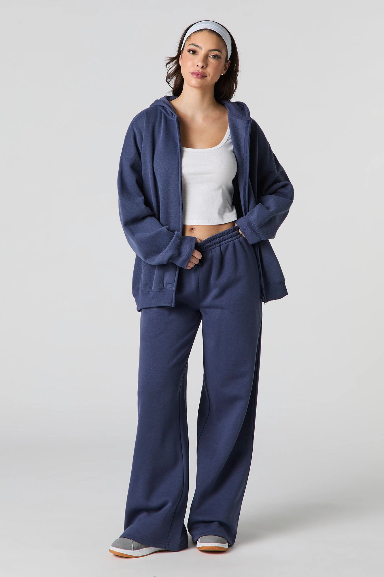 Fleece Wide Leg Sweatpant