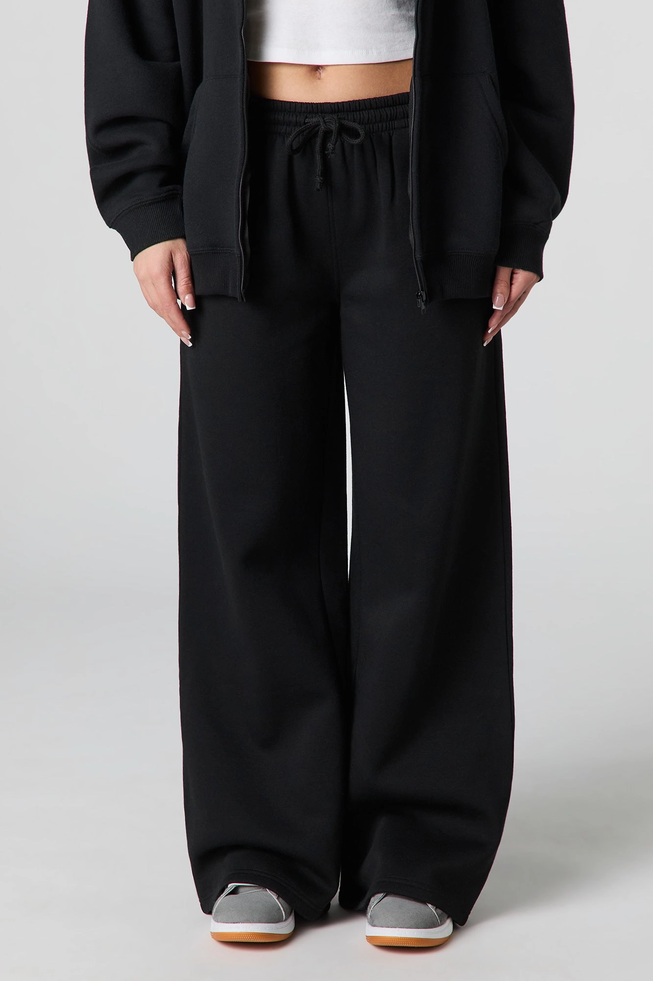 Fleece Wide Leg Sweatpant