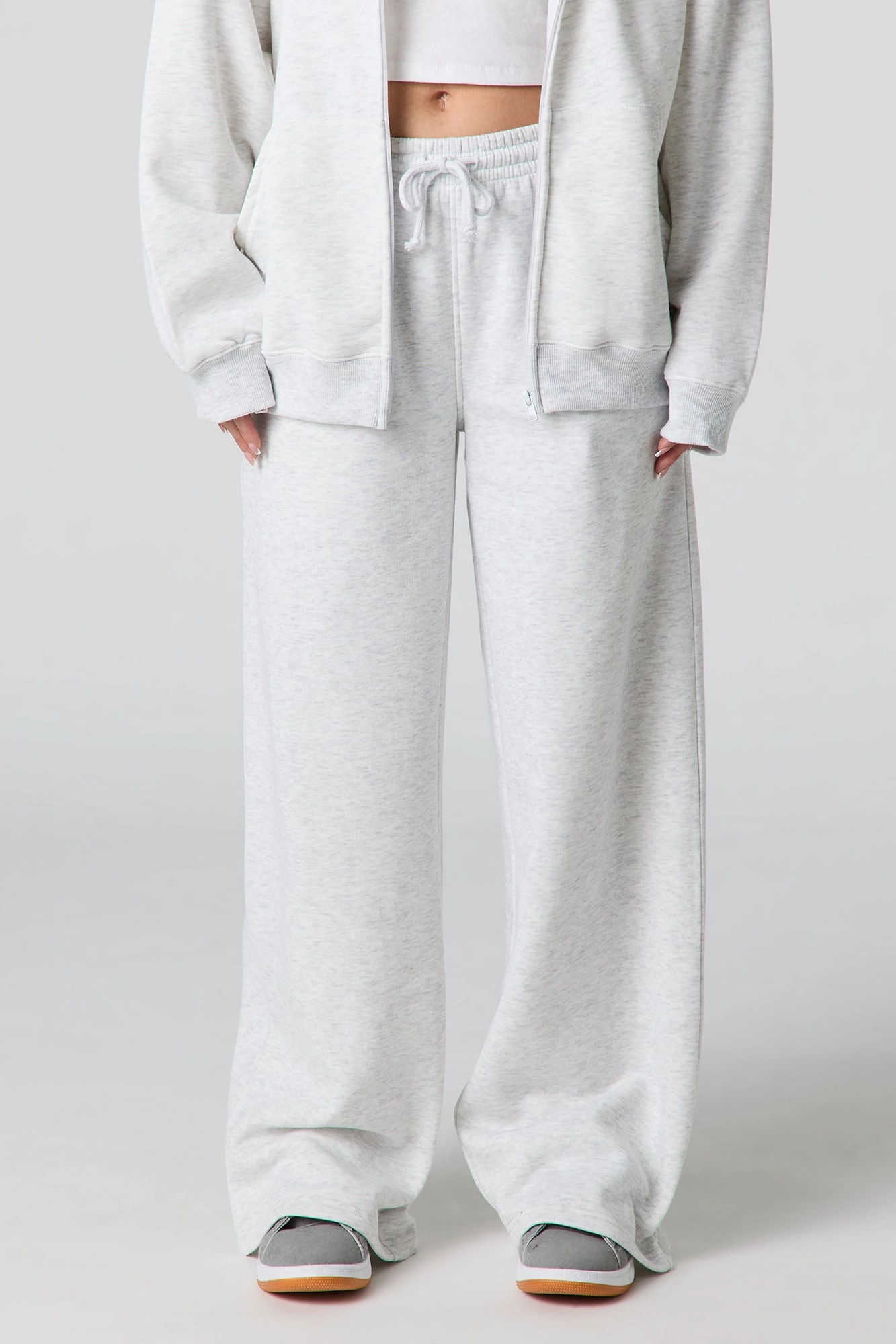 Fleece Wide Leg Sweatpant