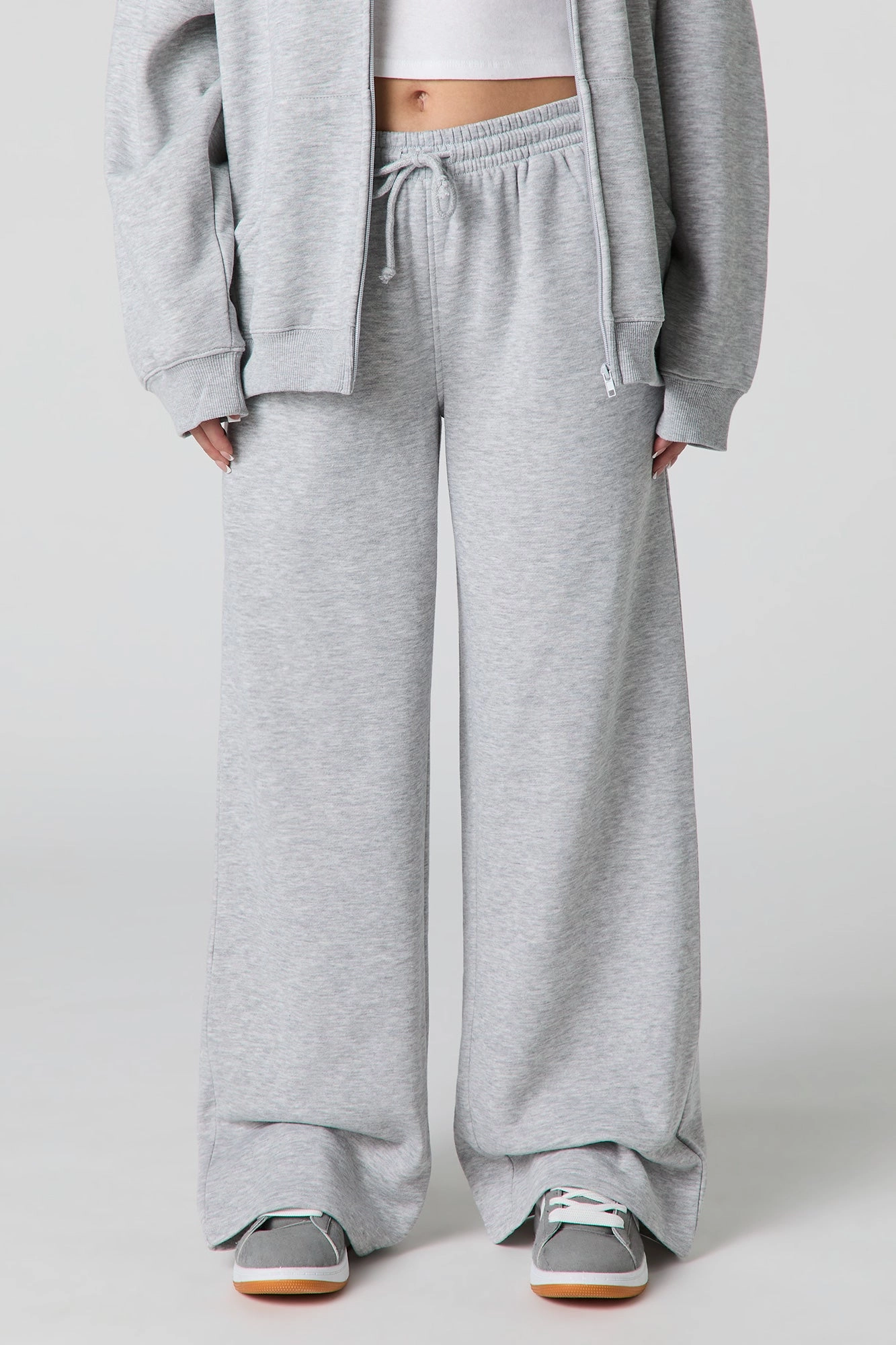 Fleece Wide Leg Sweatpant