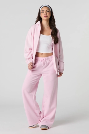 Fleece Wide Leg Sweatpant