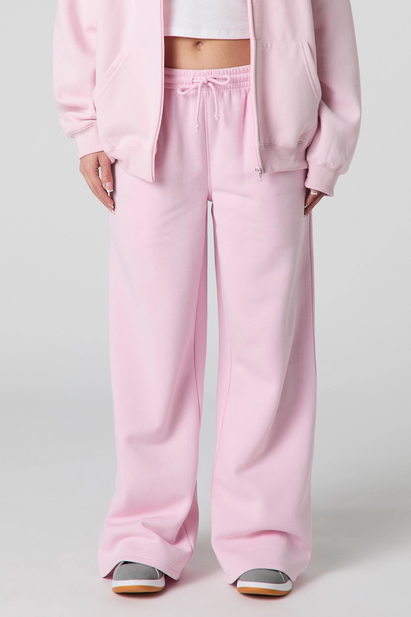 Fleece Wide Leg Sweatpant