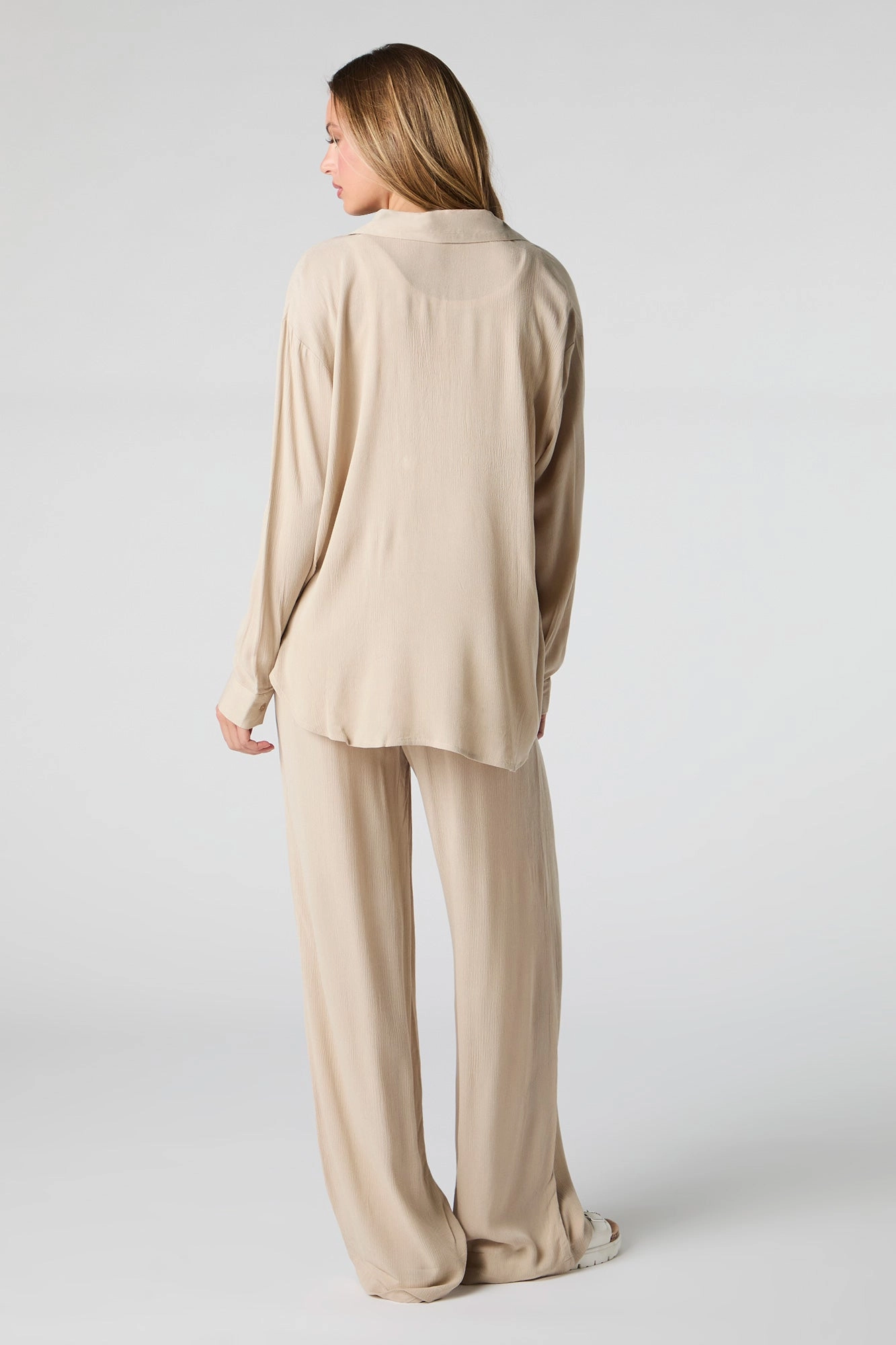 Flowy Drawstring Wide Leg Pant