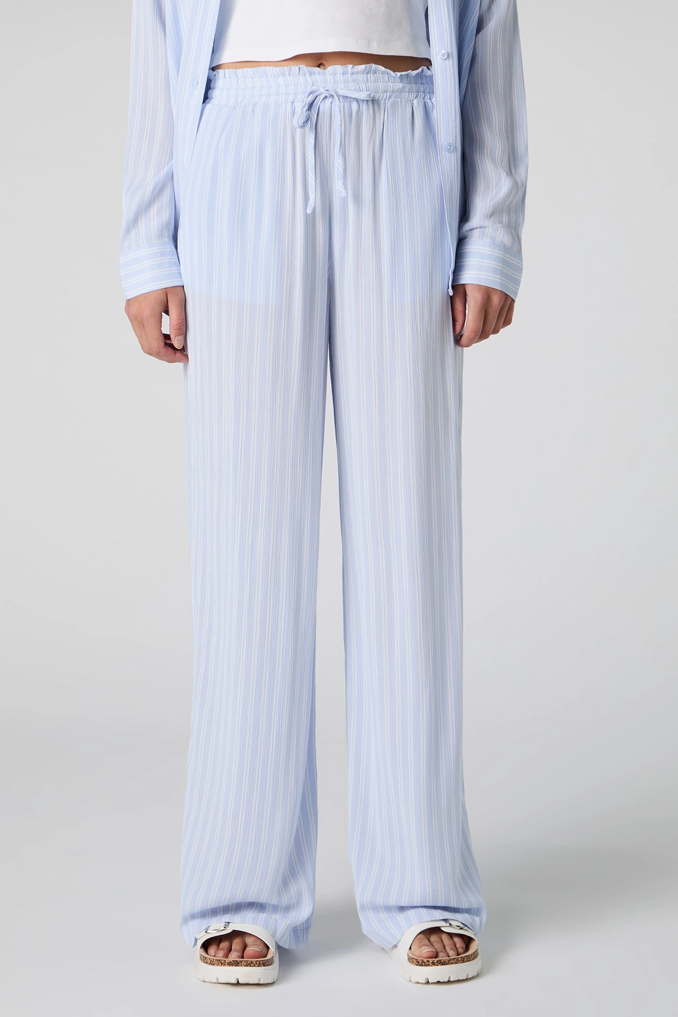 Flowy Drawstring Wide Leg Pant