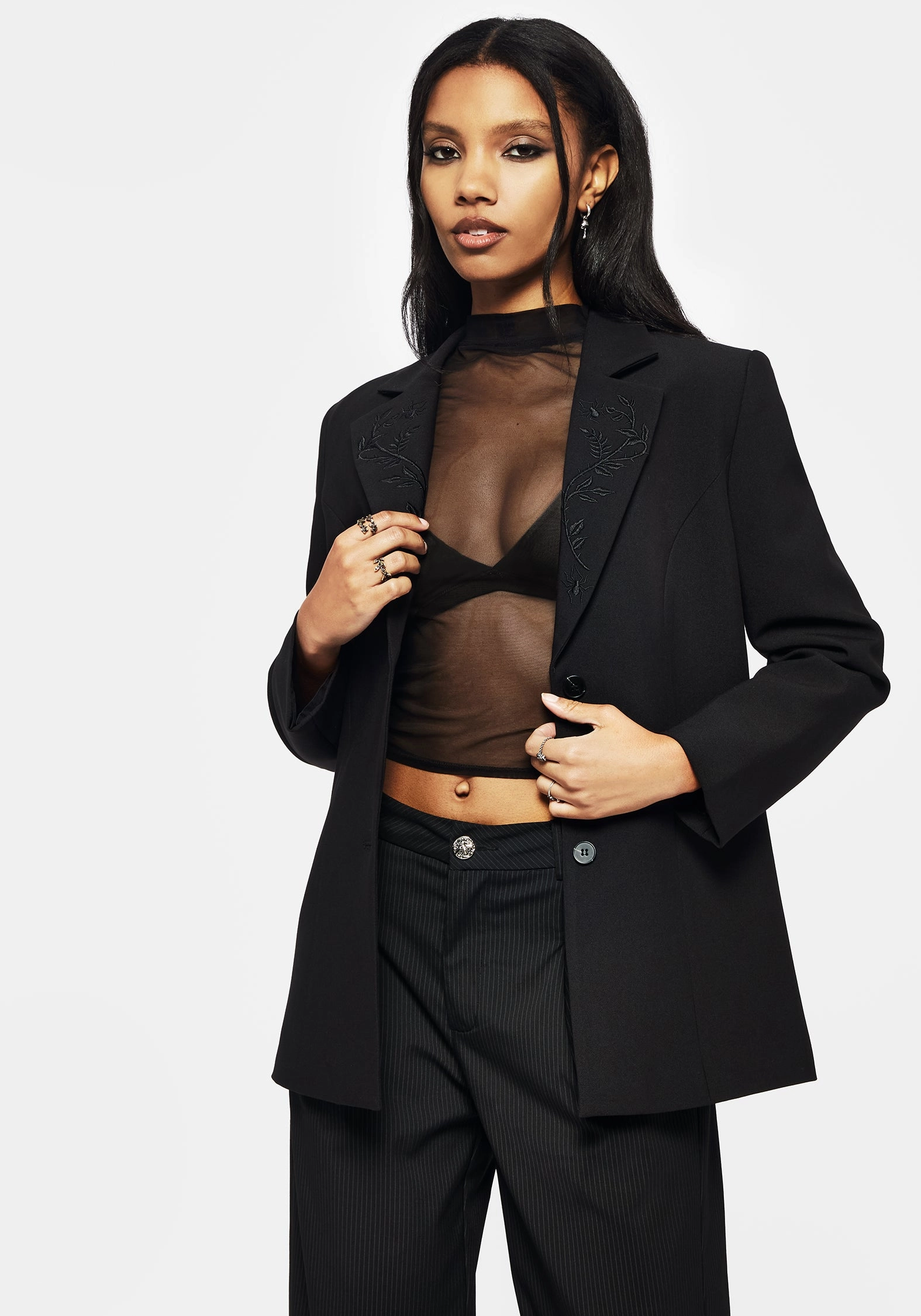 Funnelweb Embroidered Relaxed Blazer