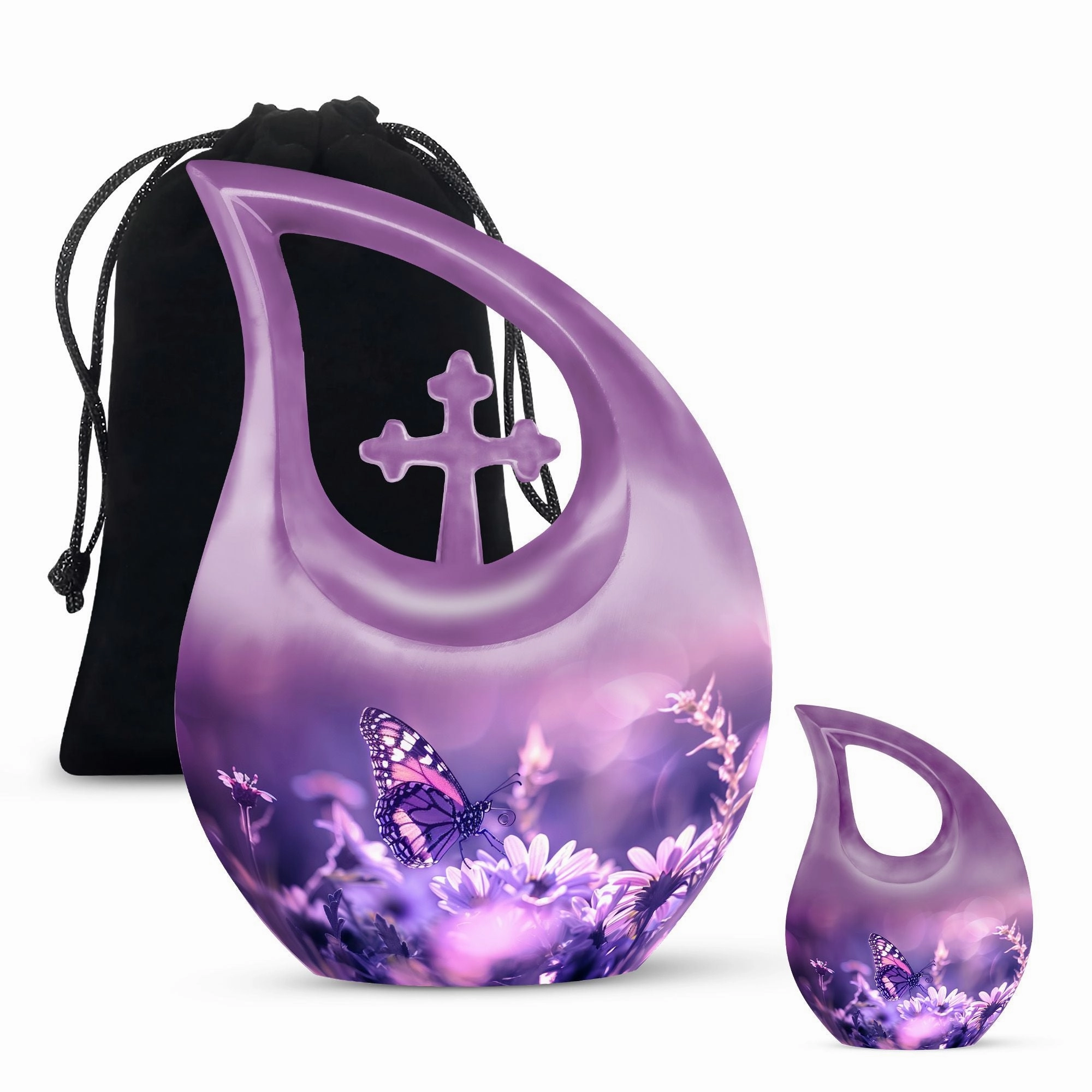 Gentle Butterfly Sanctuary - Supreme Memorial Urn For Ashes