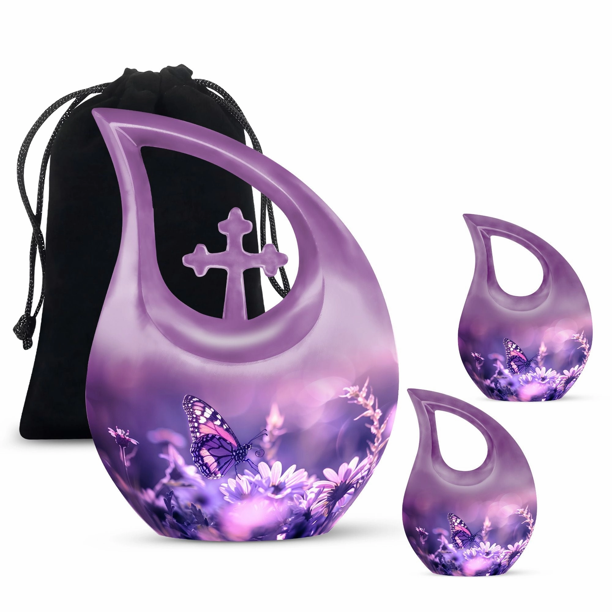 Gentle Butterfly Sanctuary - Supreme Memorial Urn For Ashes