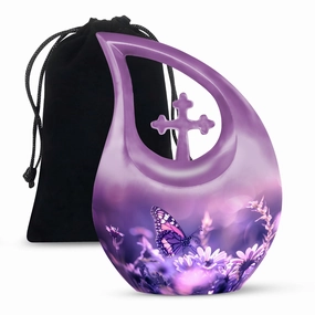 Gentle Butterfly Sanctuary - Supreme Memorial Urn For Ashes