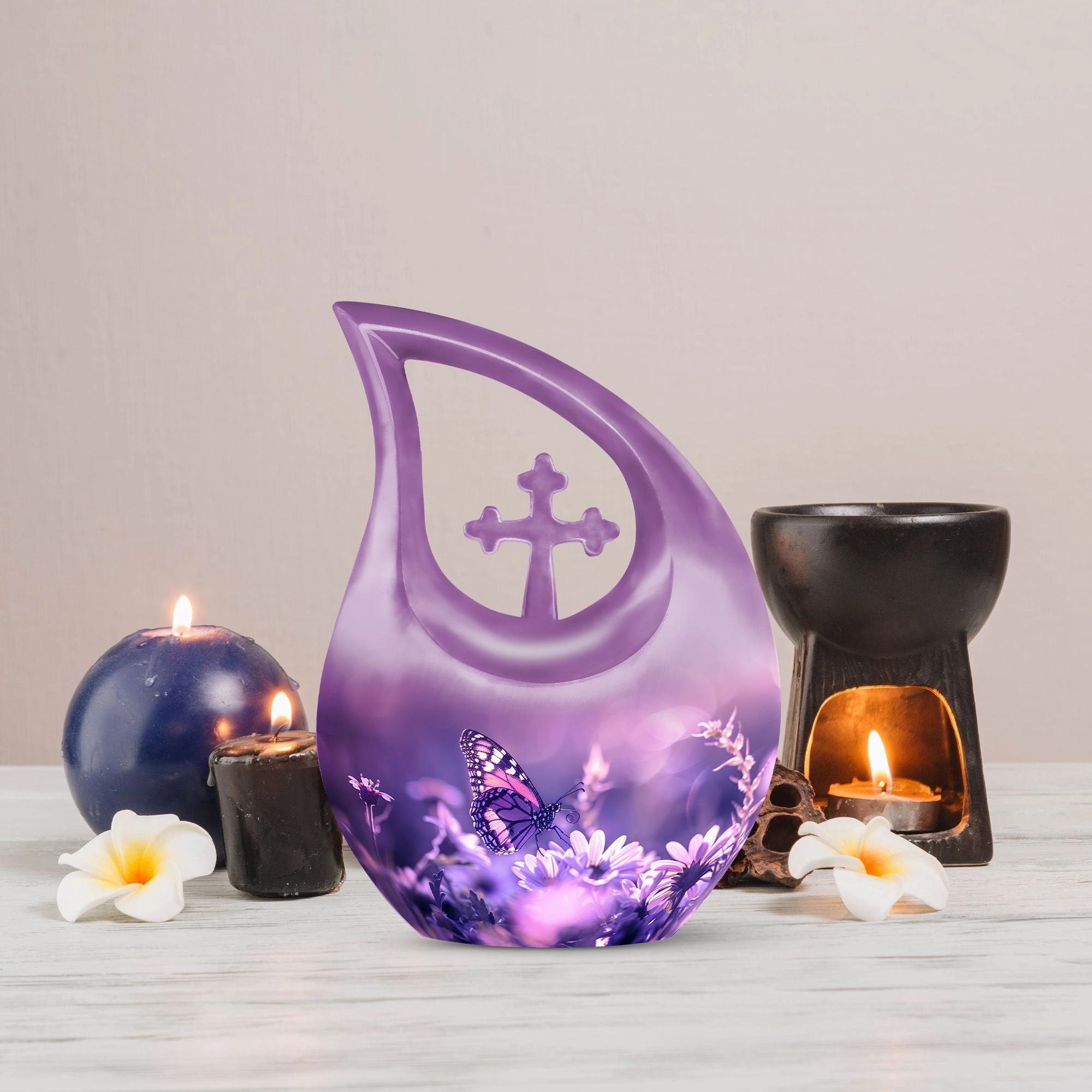Gentle Butterfly Sanctuary - Supreme Memorial Urn For Ashes
