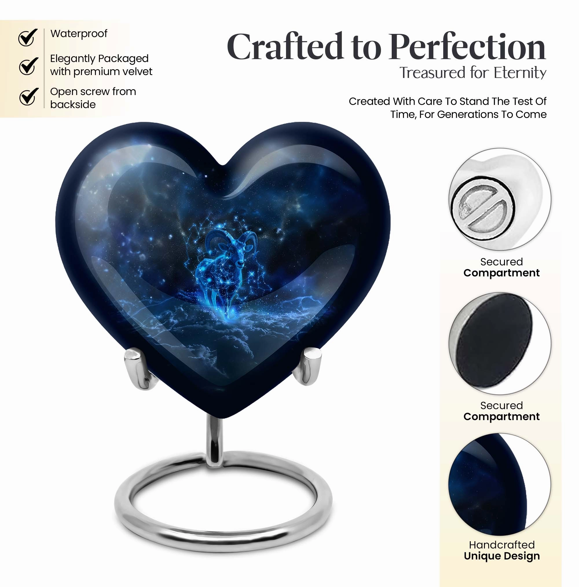 Goat Urn Eternity Keeper: Commemorative Cremation Vessel