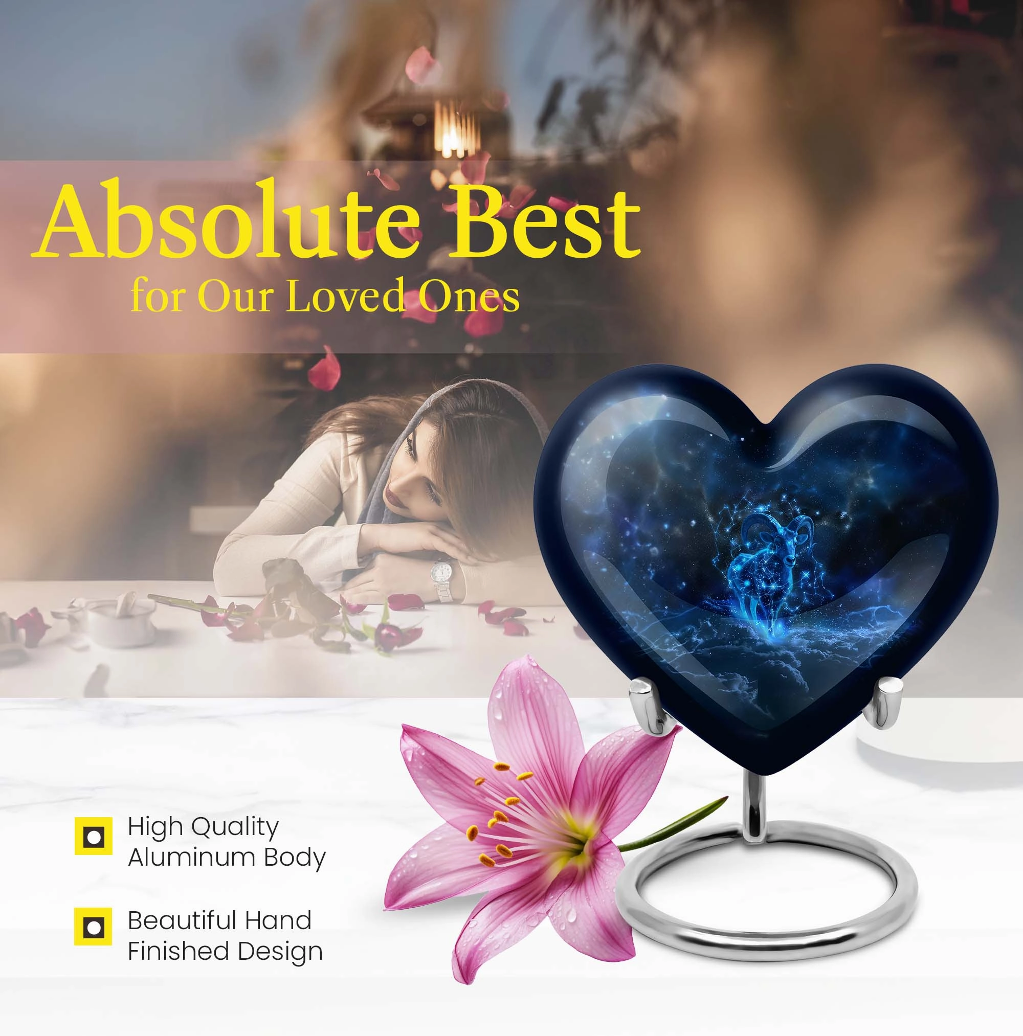 Goat Urn Eternity Keeper: Commemorative Cremation Vessel