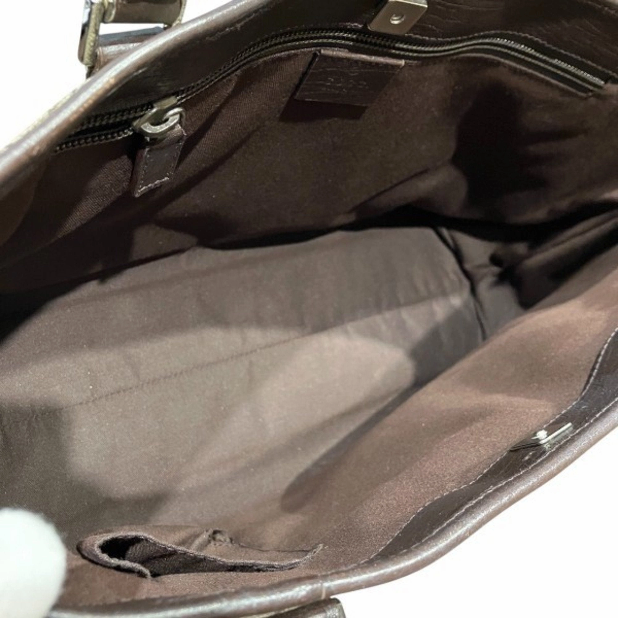 Gucci Gg Supreme Leather Tote Bag (Pre-Owned)