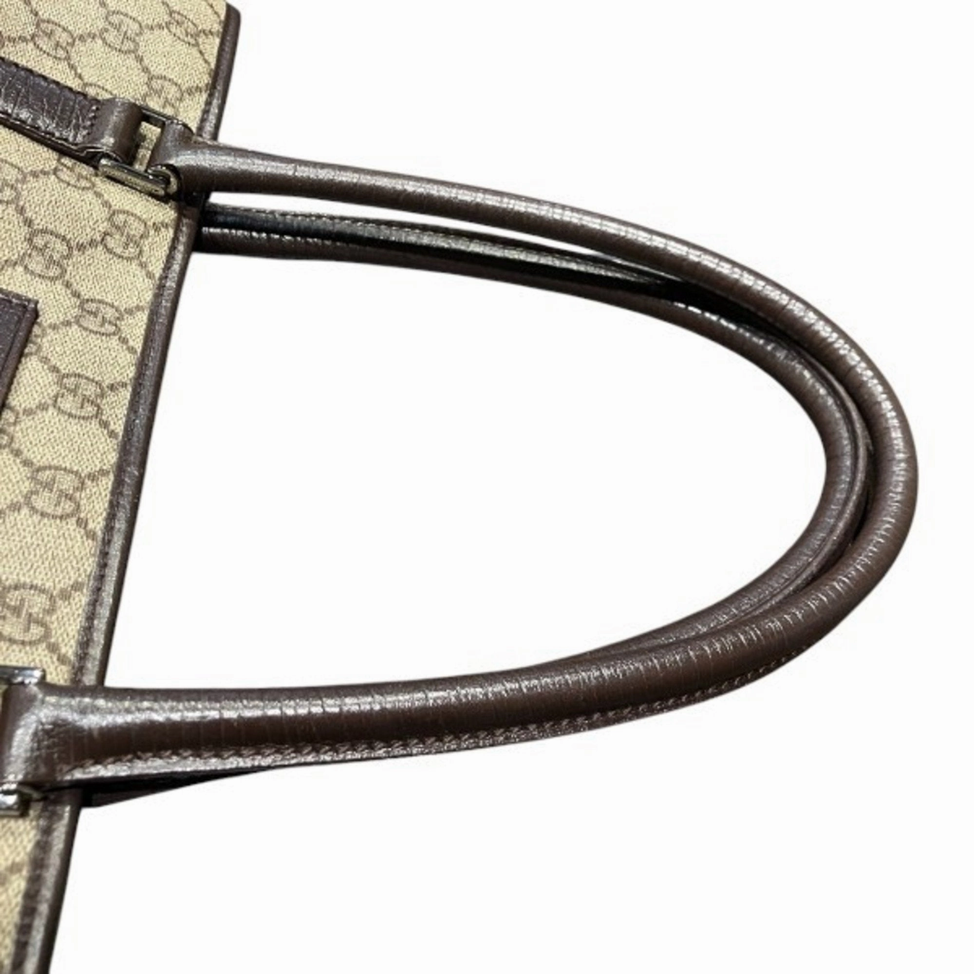 Gucci Gg Supreme Leather Tote Bag (Pre-Owned)