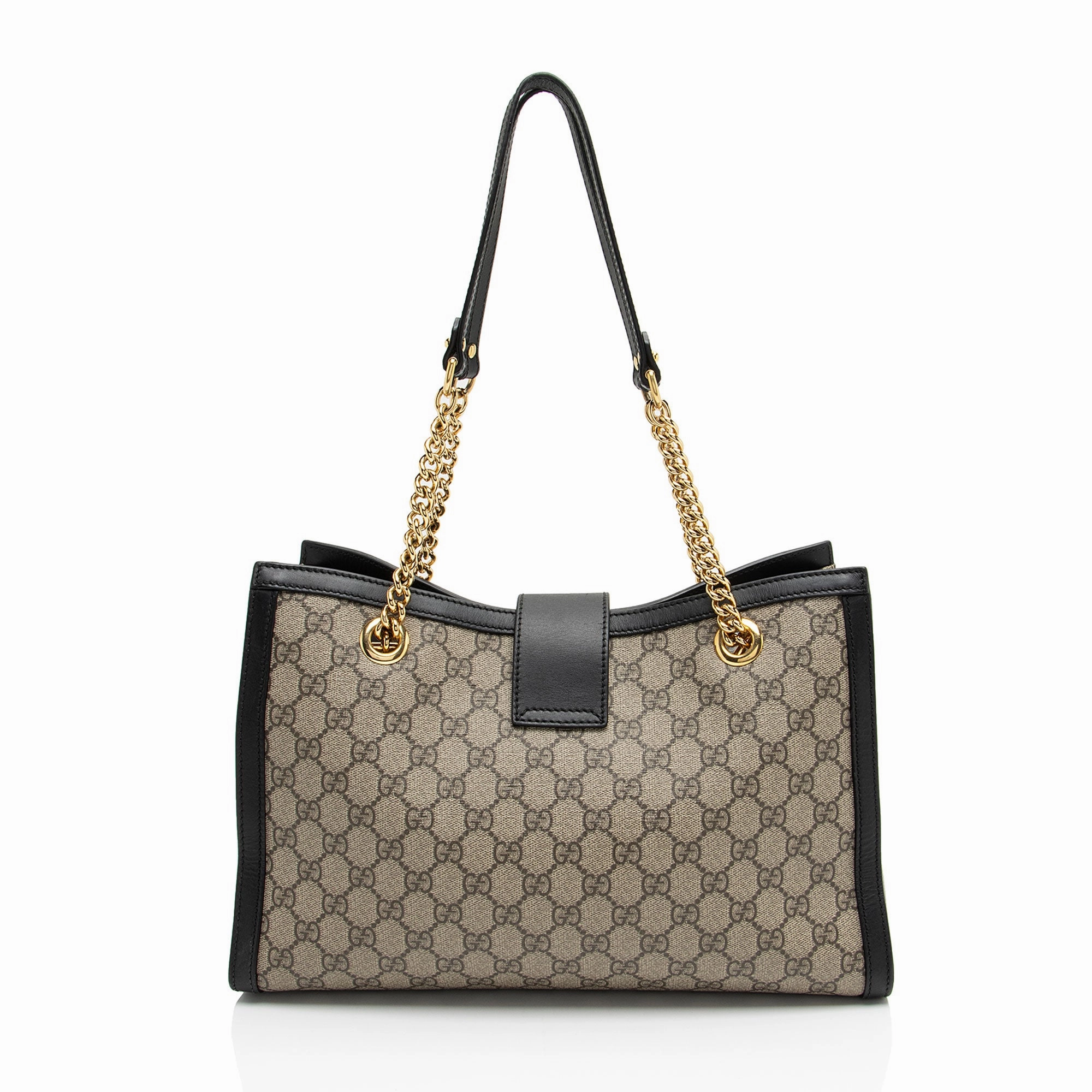 Gucci GG Supreme Padlock Chain Medium Shoulder Bag