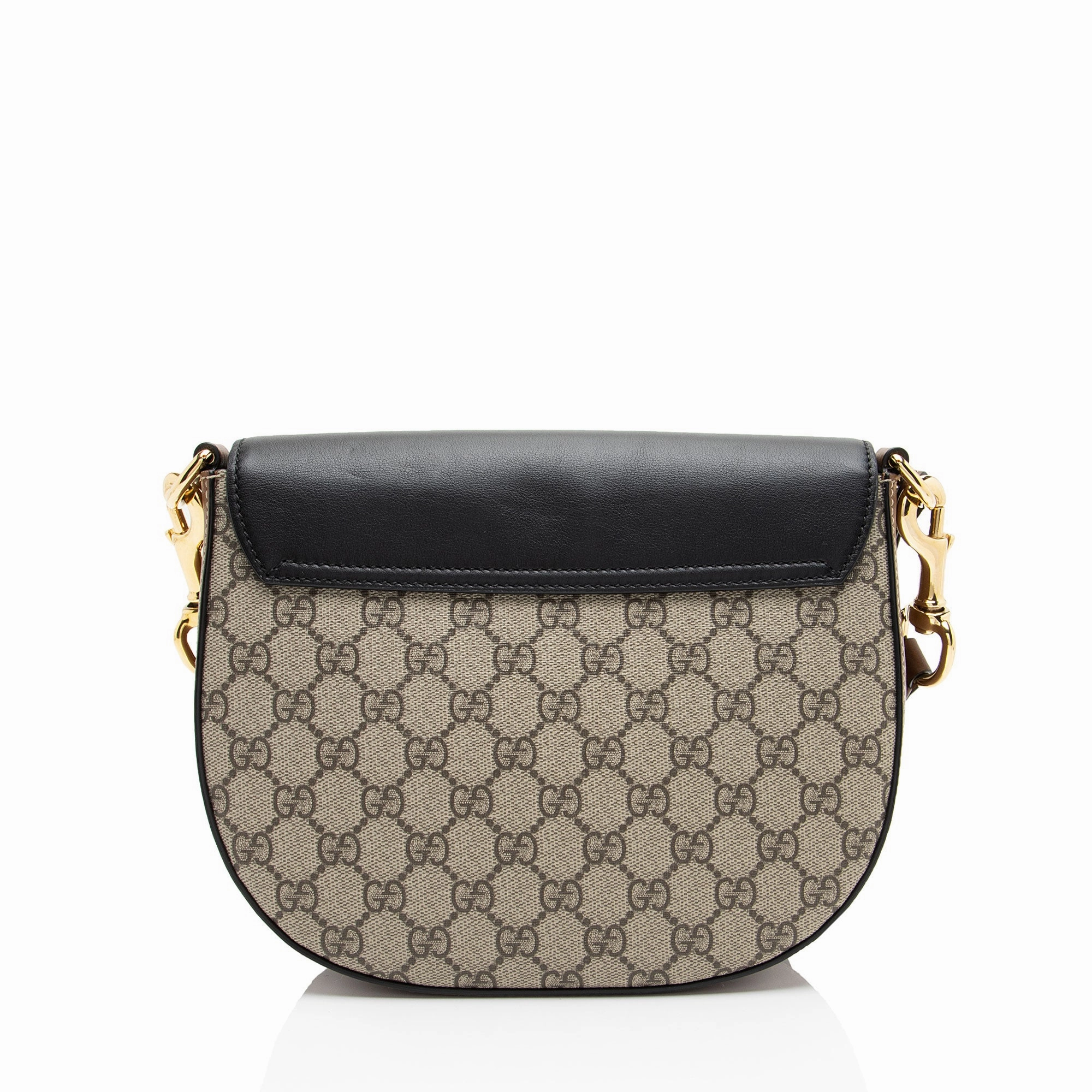 Gucci GG Supreme Padlock Saddle Medium Shoulder Bag