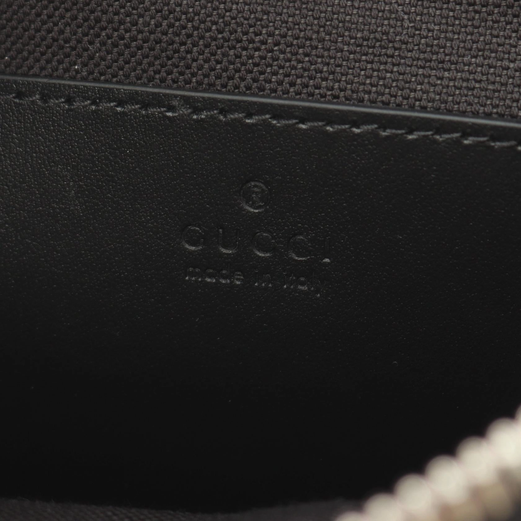 Gucci GG Supreme Small Shoulder Bag PVC Coated Canvas Leather