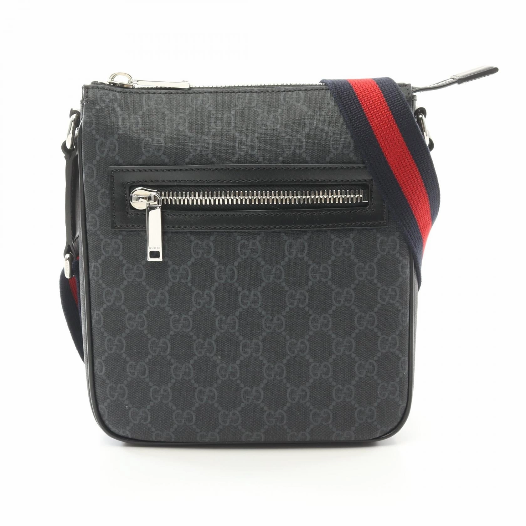 Gucci GG Supreme Small Shoulder Bag PVC Coated Canvas Leather
