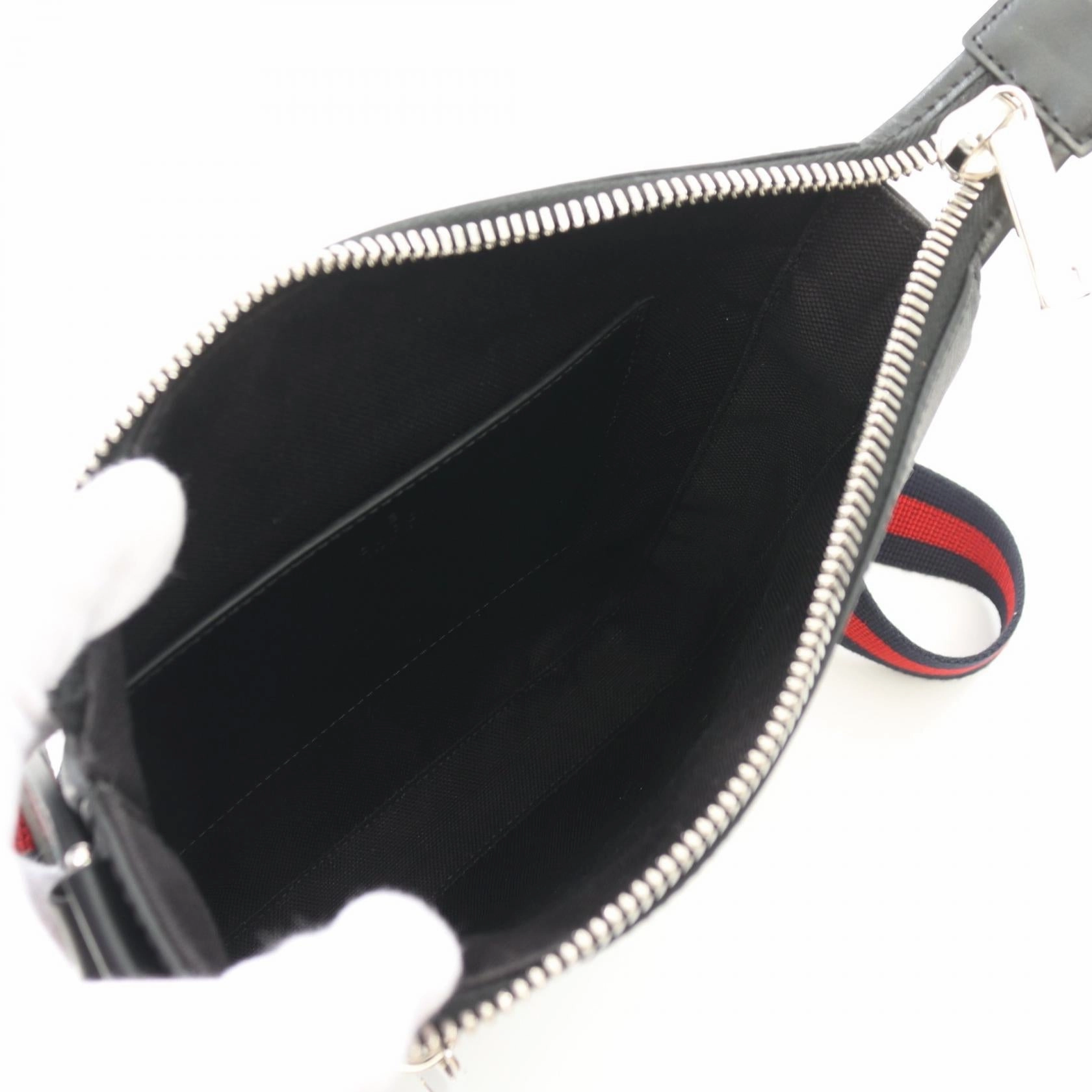 Gucci GG Supreme Small Shoulder Bag PVC Coated Canvas Leather