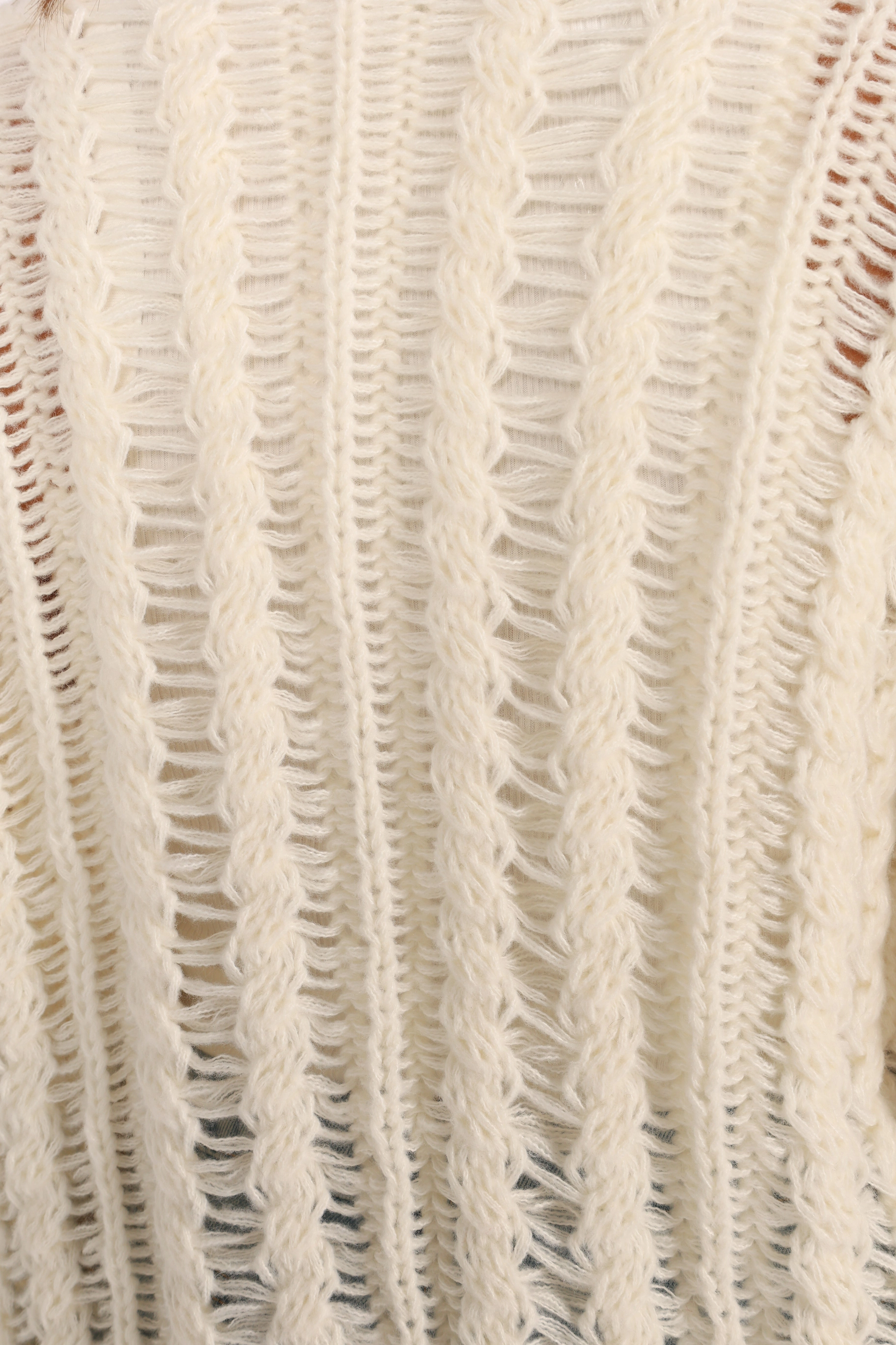 Hailey Oversized Sleeve Cardigan - Cream