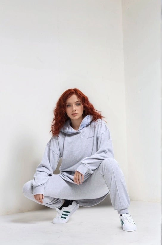 Heather Gray Oversized Hoodie