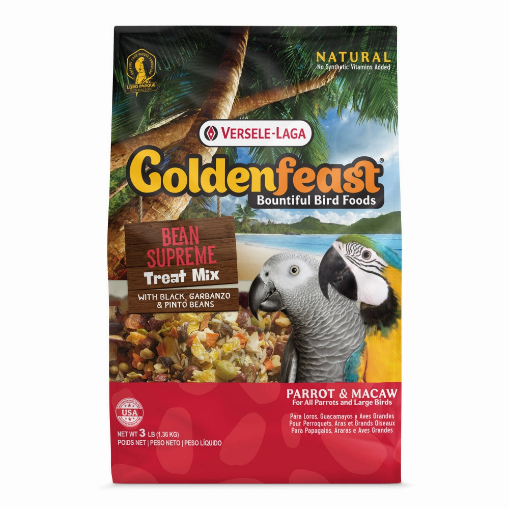 Higgins Versele-Laga Goldenfeast Bean Supreme Treat for Parrots & Macaws