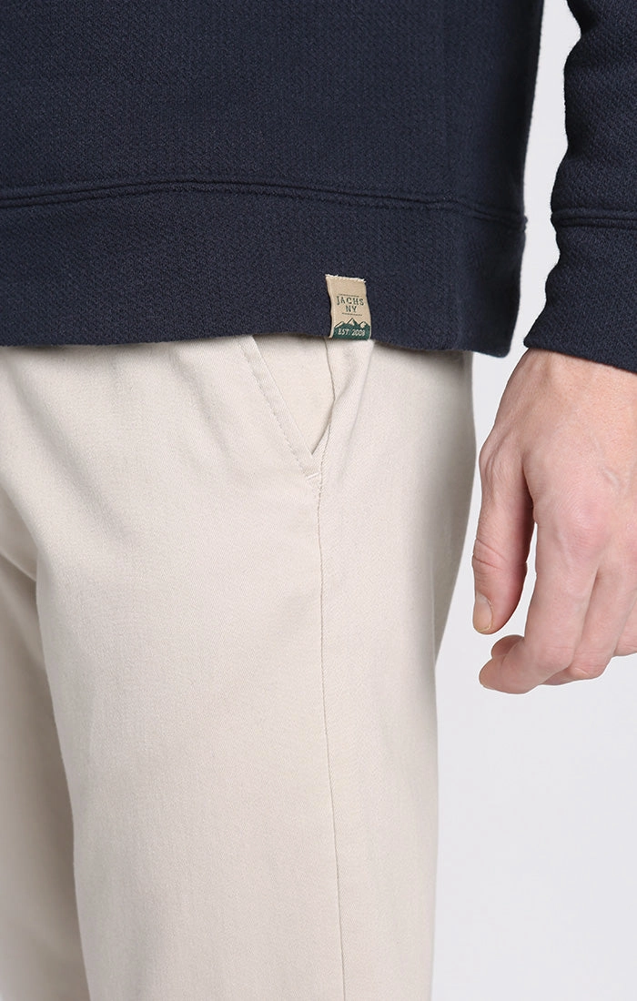Kent Recycled Jacquard Sherpa Lined Crewneck