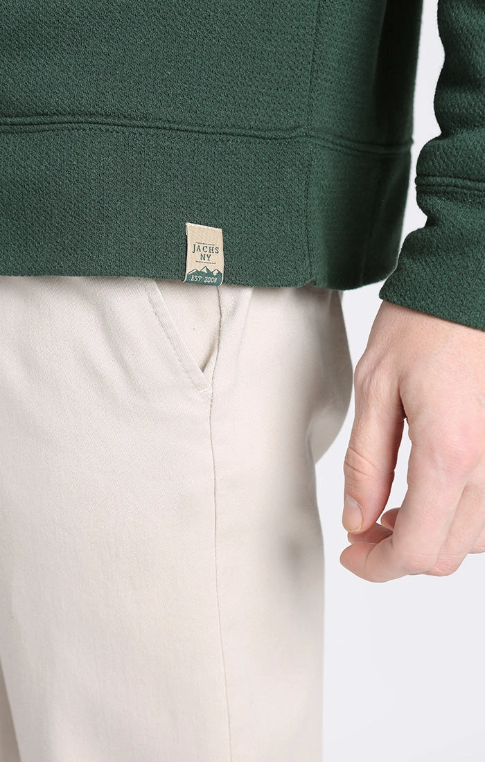 Kent Recycled Jacquard Sherpa Lined Crewneck