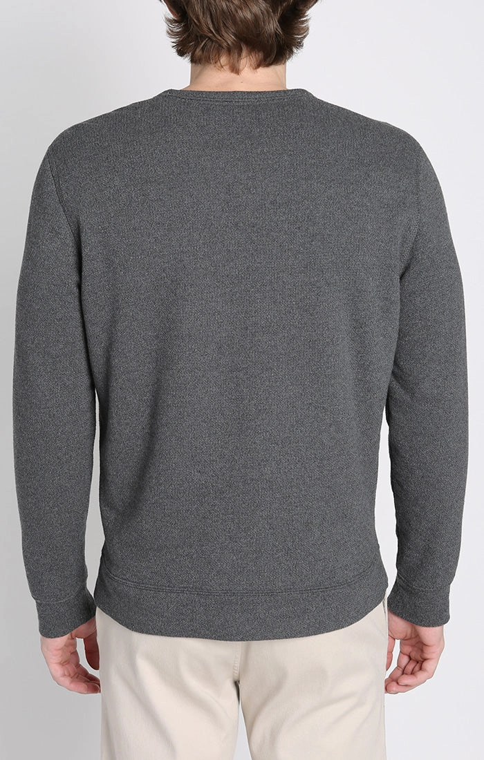 Kent Recycled Jacquard Sherpa Lined Crewneck