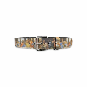 Last Supper Leather Belt Multicolor