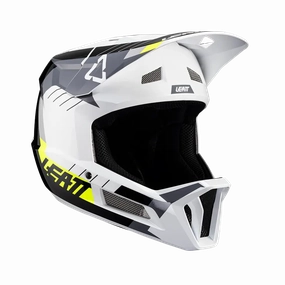 Leatt MTB Gravity 2.0 Full Face Helmet - White-Black - 2024