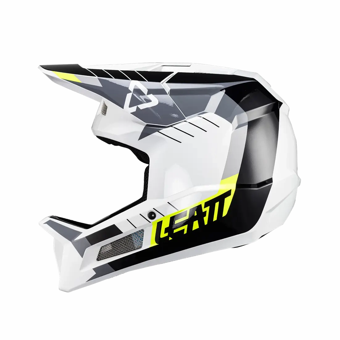 Leatt MTB Gravity 2.0 Full Face Helmet - White-Black - 2024