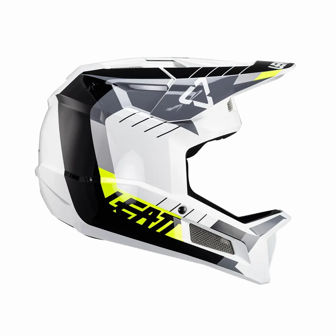 Leatt MTB Gravity 2.0 Full Face Helmet - White-Black - 2024