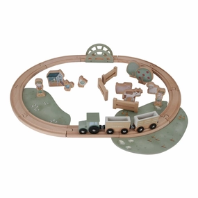 Little Dutch Little Farm Wooden Train Track