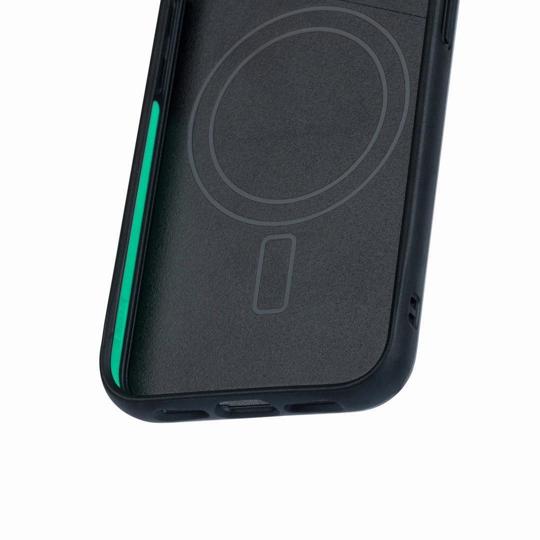 MagSafe® Compatible Black Leather Phone Case - Limitless 4.0