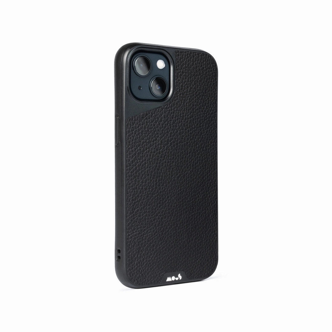 MagSafe® Compatible Black Leather Phone Case - Limitless 4.0