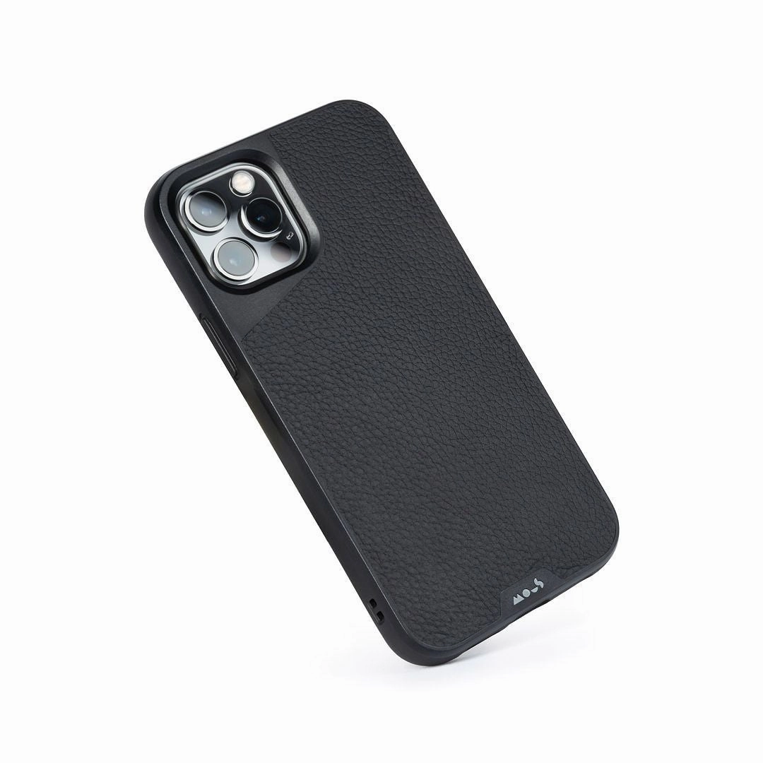 MagSafe® Compatible Black Leather Phone Case - Limitless 4.0