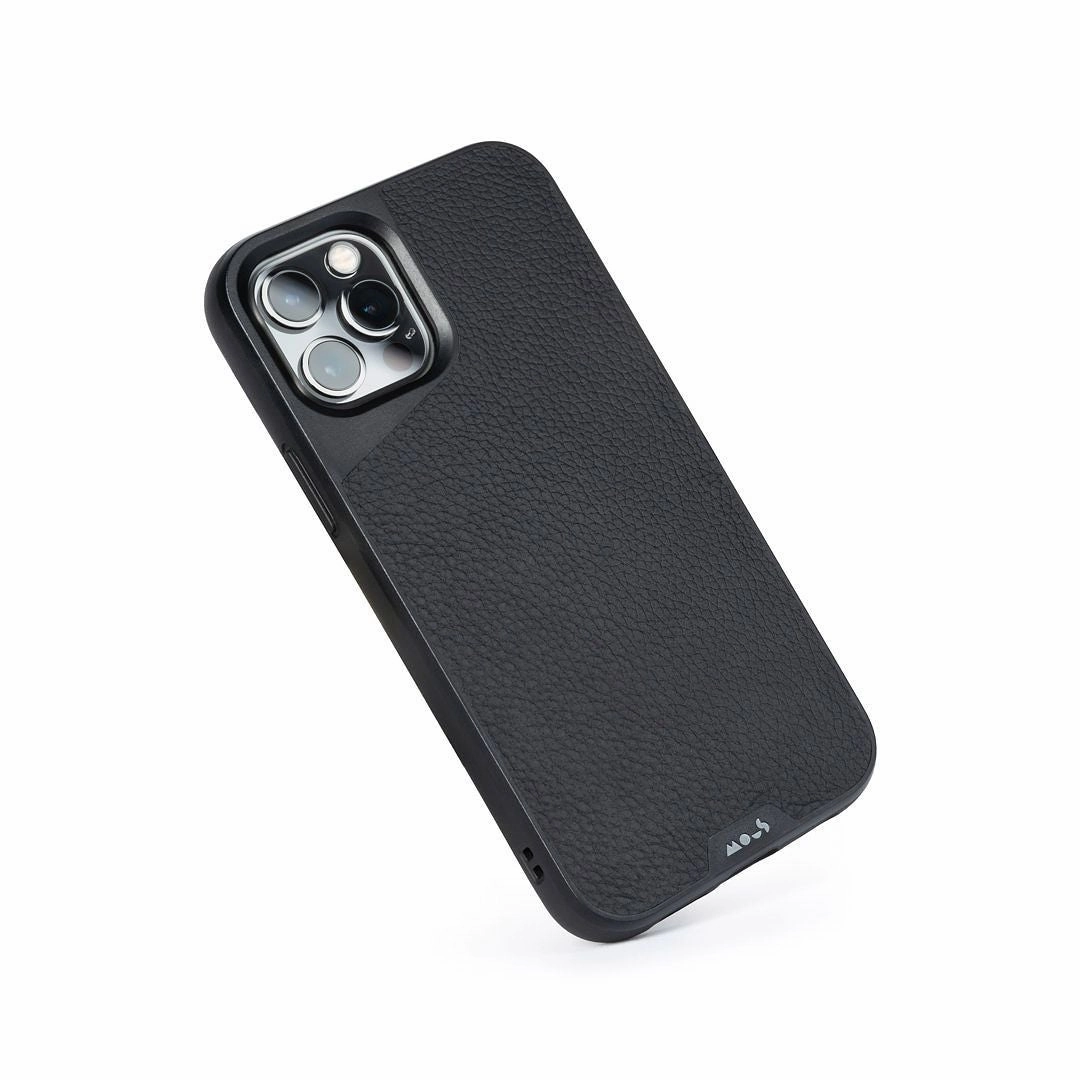 MagSafe® Compatible Black Leather Phone Case - Limitless 4.0