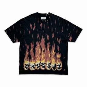 Maison Margiela Liquid Blue Oversized Tee Black