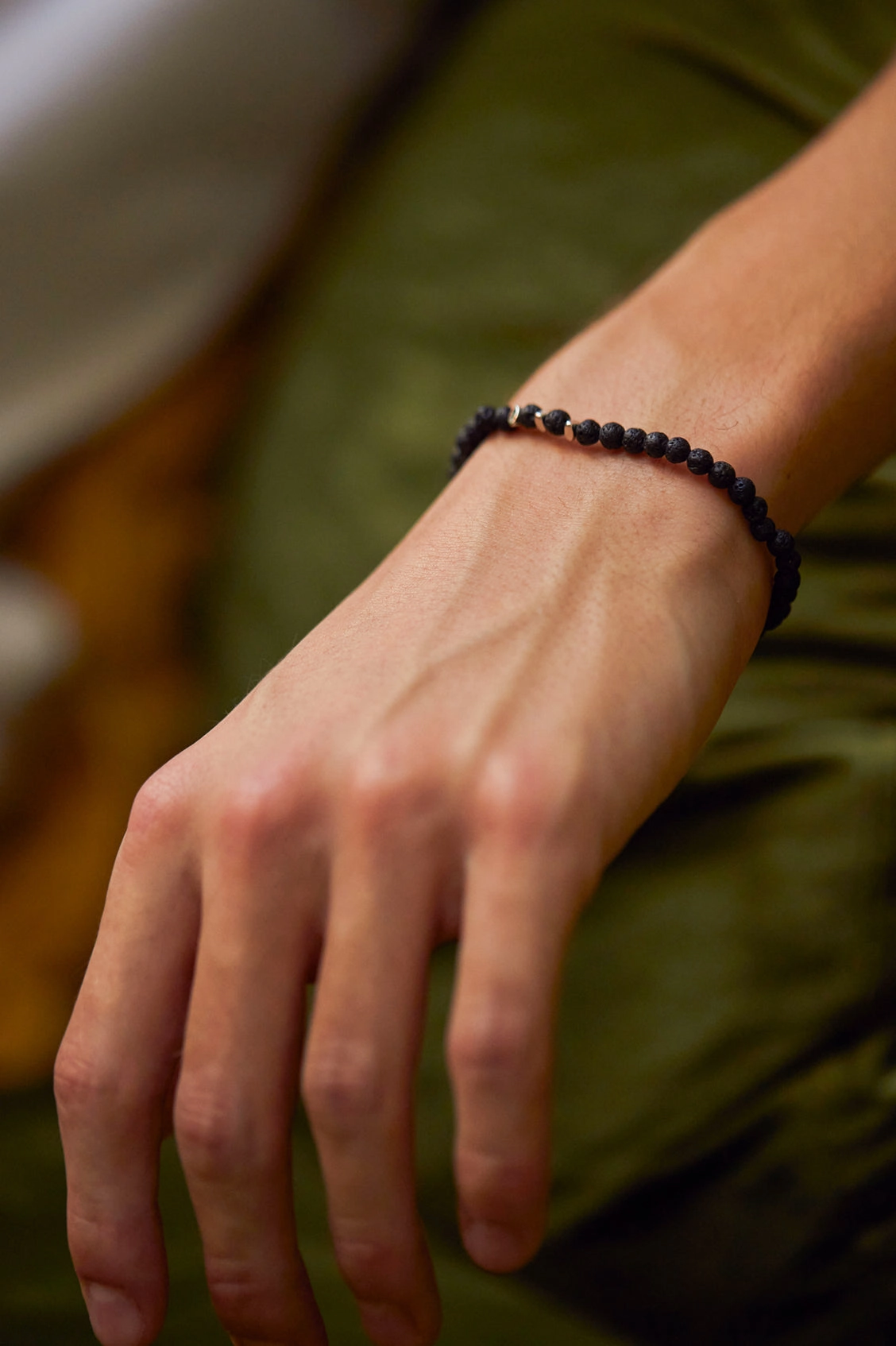 Men's Gemstone Beaded Bracelet