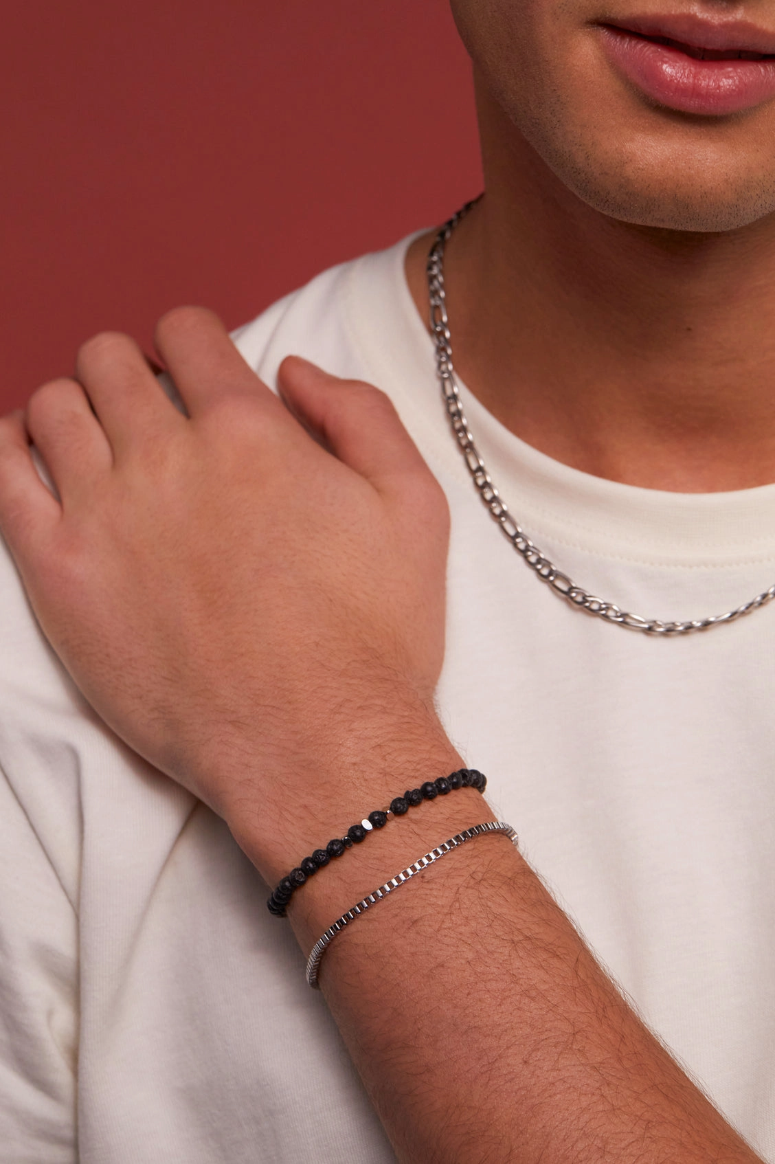Men's Gemstone Beaded Bracelet