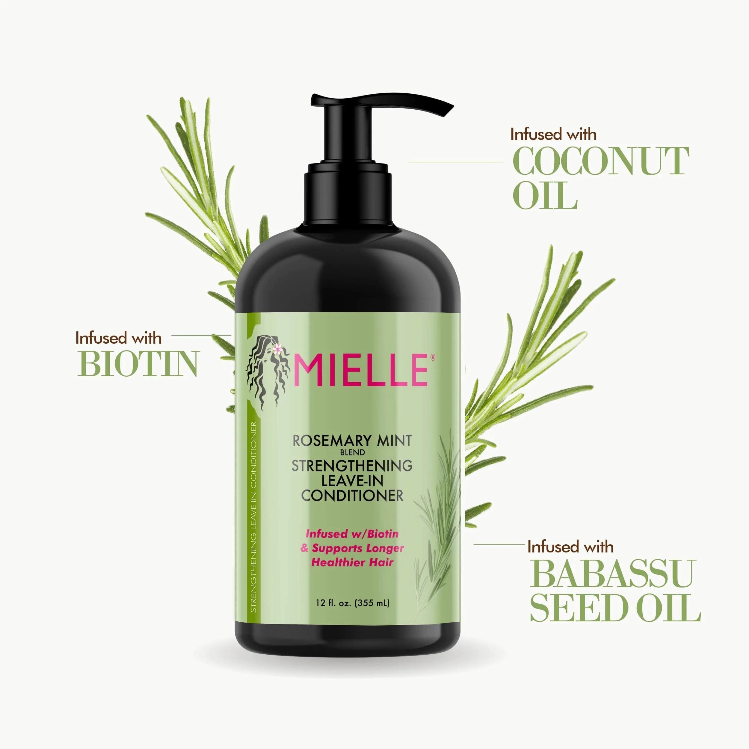 Mielle Rosemary Mint Blend Strengthening Leave-In Conditioner- 12 oz