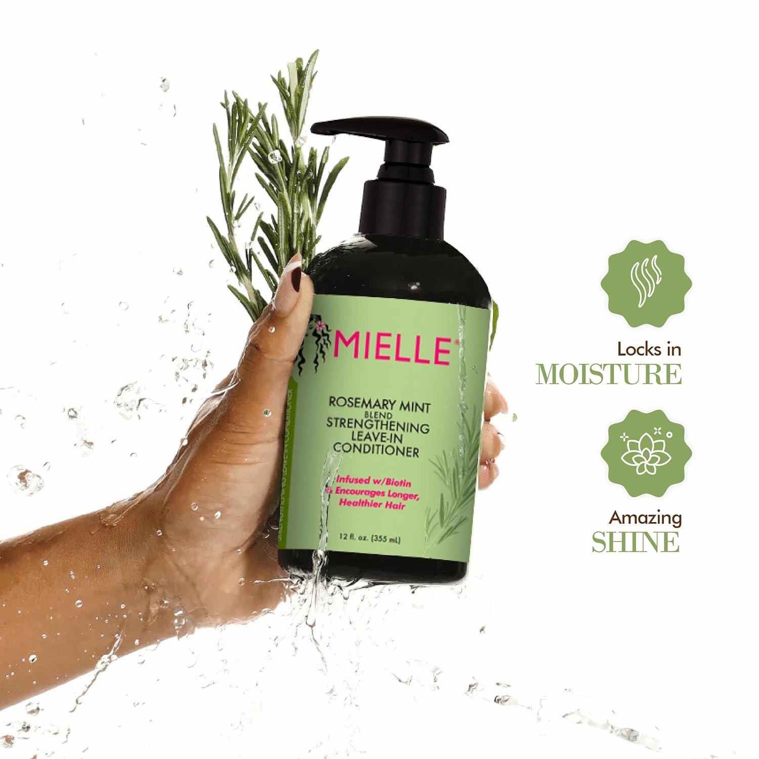 Mielle Rosemary Mint Blend Strengthening Leave-In Conditioner- 12 oz