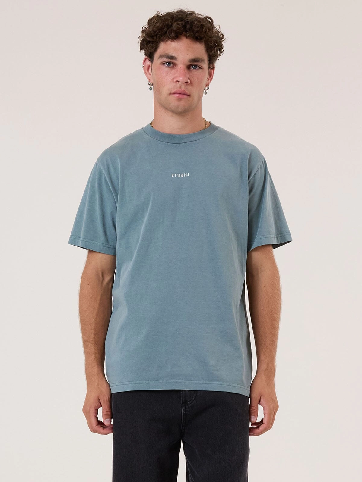Minimal Thrills Heavy Weight Merch Fit Tee - Stormy Sea