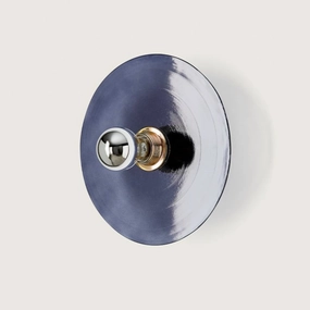 Minimalist Blown Glass Disc Wall Light