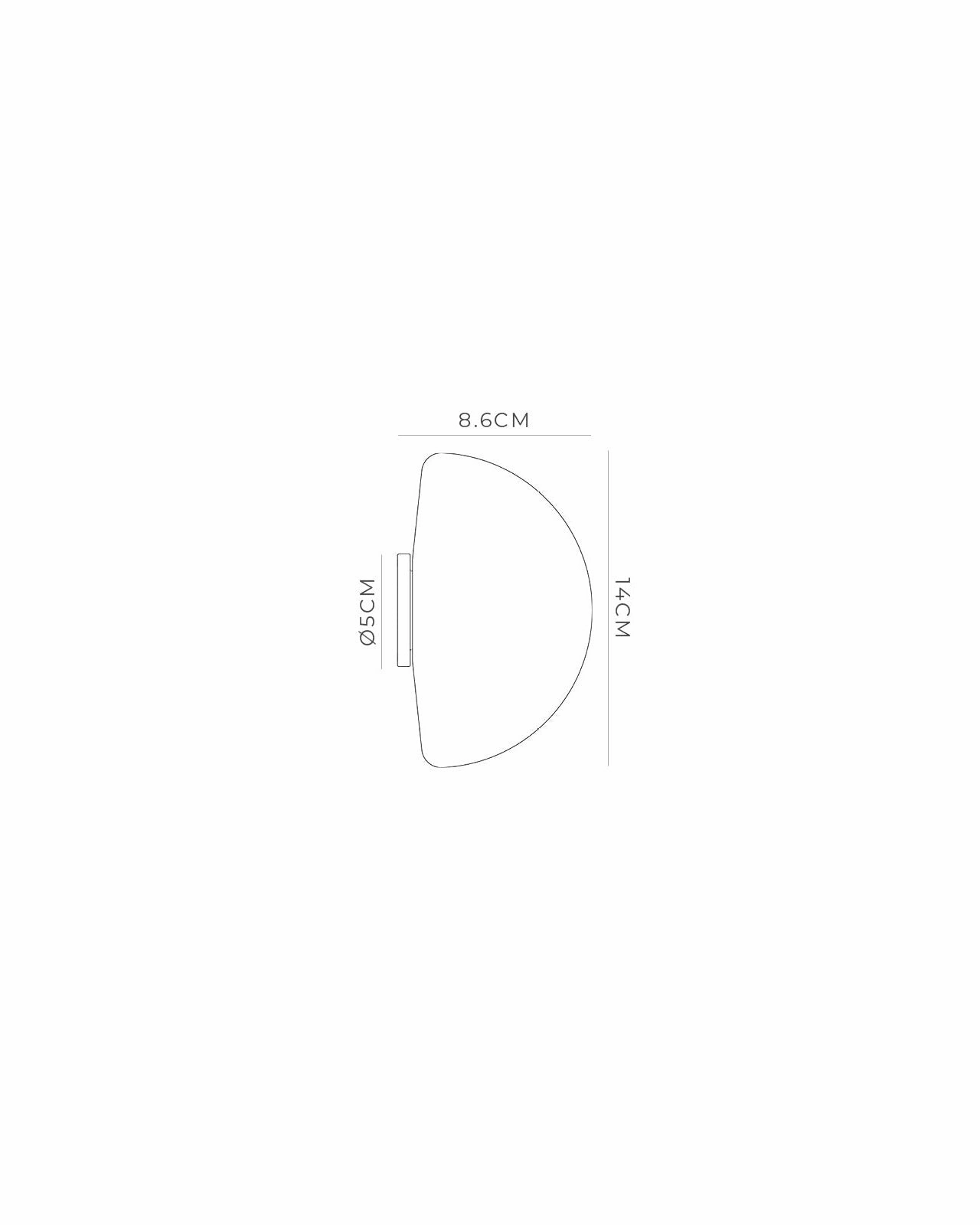 Minimalist Glass Dome Wall Sconce