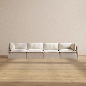 Modular Performance 4-Seater in Flour | Relaxed Blend