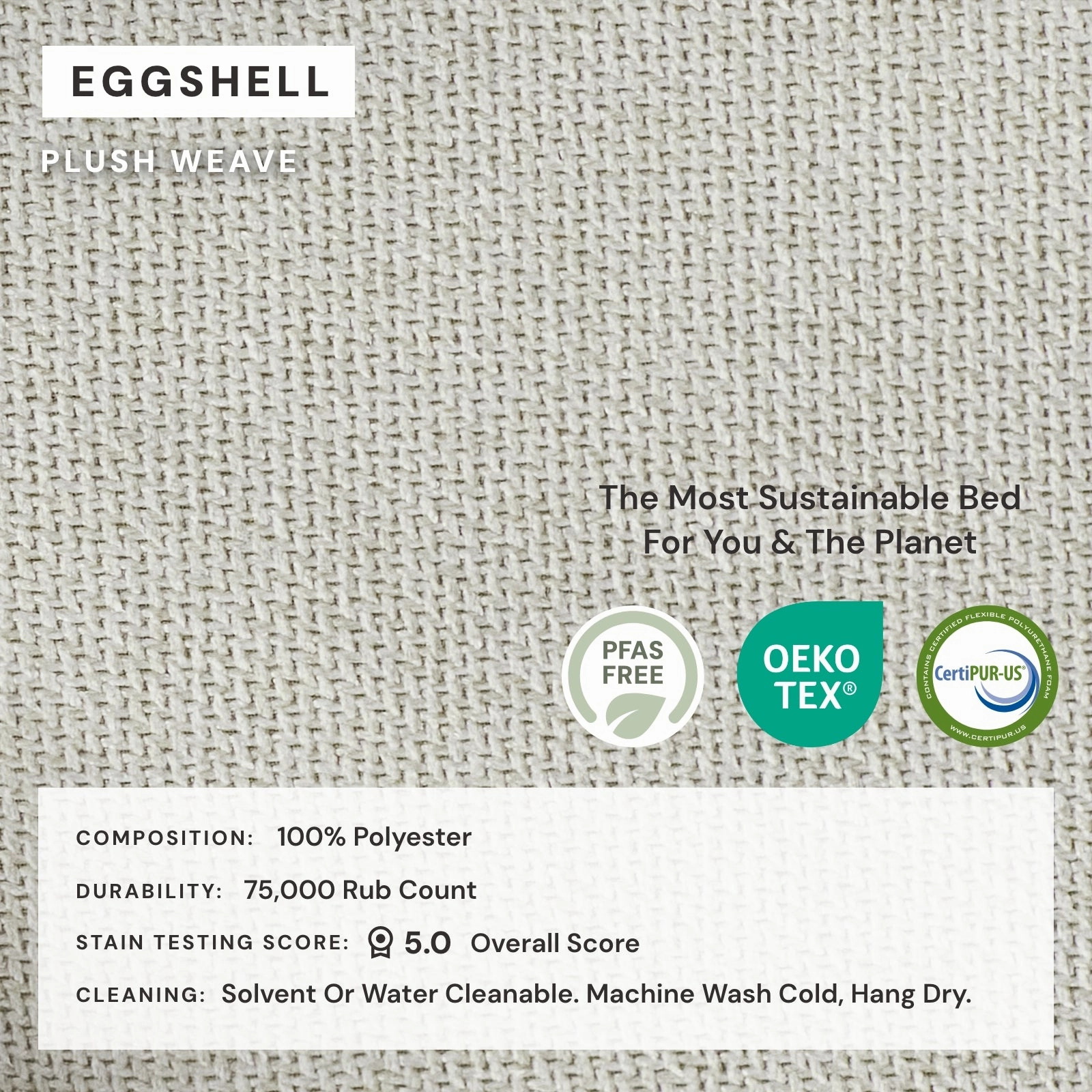 Modular Performance 8-Seater Open-Ends U-Sectional in Eggshell | Relaxed Blend
