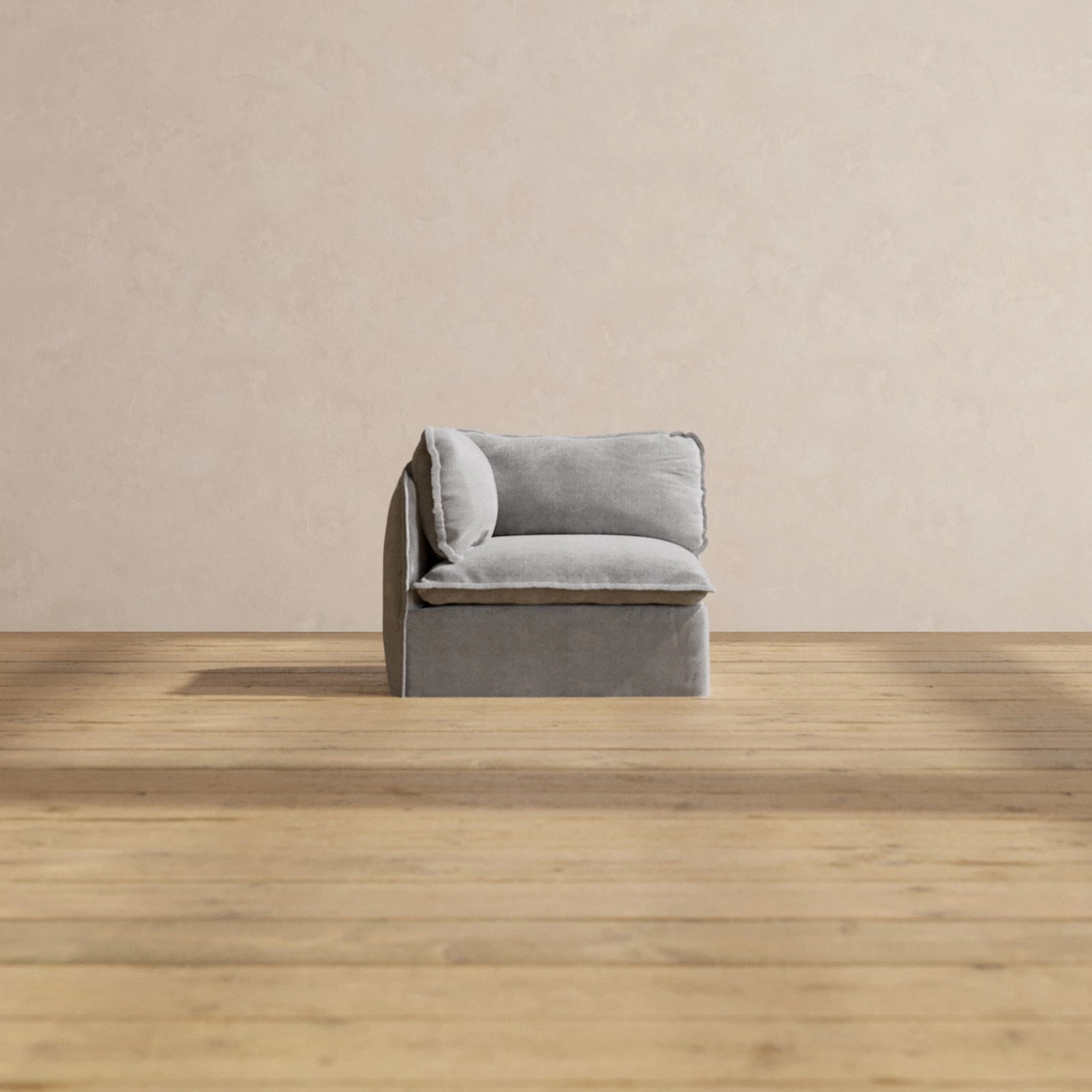 Modular Performance Corner Chair in Ash | Relaxed Blend