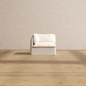 Modular Performance Corner Chair in Mousse | Relaxed Blend