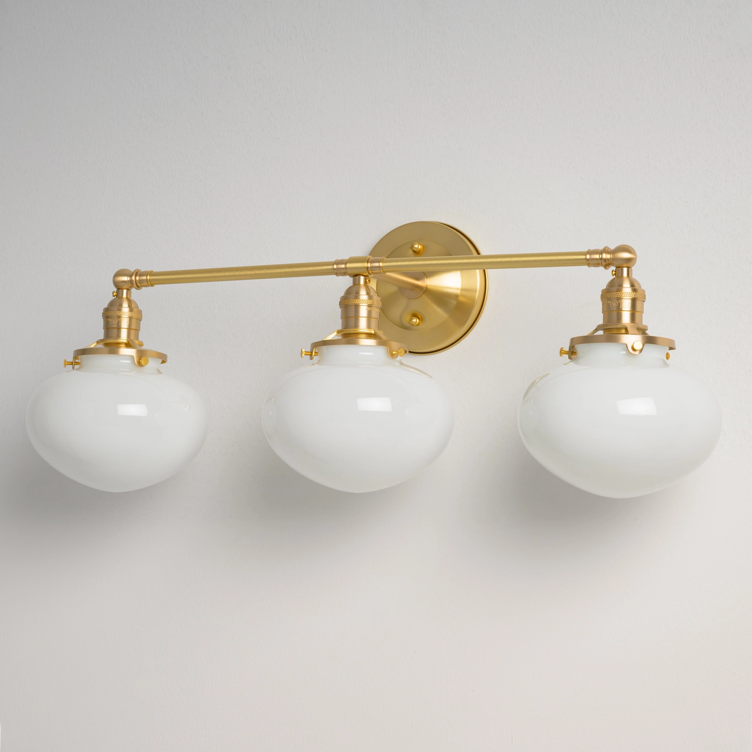 Mulberry (Opal) | 3-Shade Cross Bar Sconce